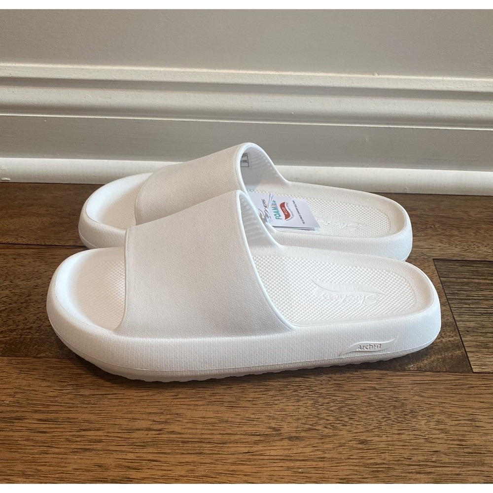 Skechers Men's Foamies Arch Fit Horizon Slides Sandal White Sz 7